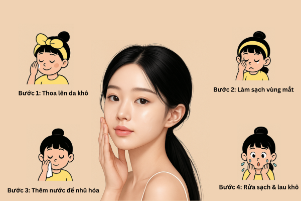 Hướng dẫn sử dụng dầu tẩy trang